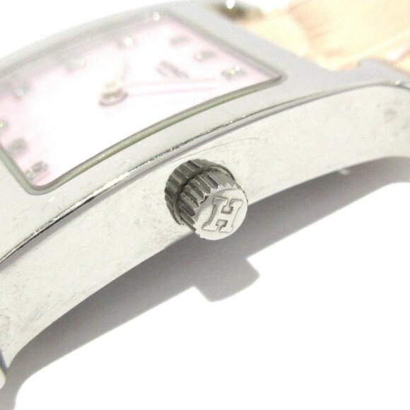 Auth HERMES H Watch HH1.210 2****** Light Pink Women's Wrist Watch - Picture 4 of 12
